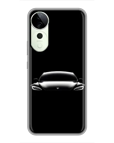 Чехол для ViVO T5e с картинкой «Фары Tesla Night»