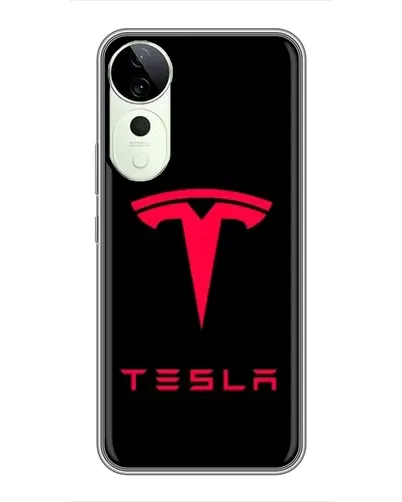 Чехол для ViVO T5e с картинкой «Tesla Red Logo»