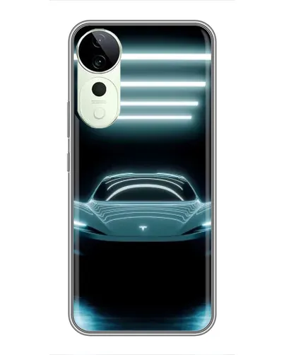 Чехол для ViVO T5e с картинкой «Tesla в неоне»