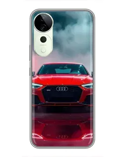 Чехол для ViVO T5e с картинкой «Audi RS — красный стиль»