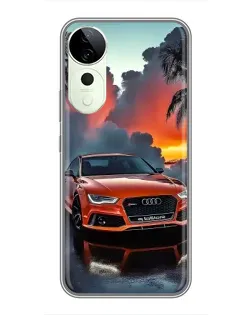 Чехол для ViVO T5e с картинкой «Audi — закат»
