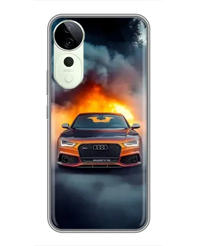 Чехол для ViVO T5e с картинкой «Audi в огненном дыму» Чехол для ViVO T5e с картинкой «Audi в огненном дыму»