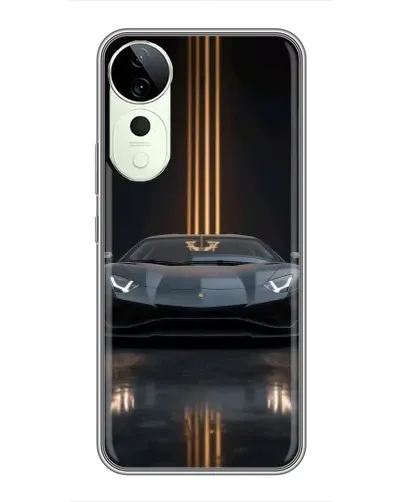 Чехол для ViVO T5e с картинкой «Lamborghini золотые линии»