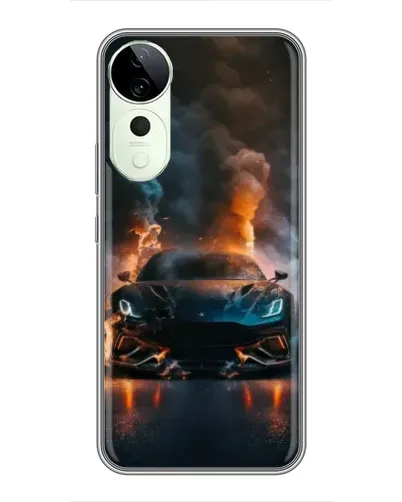 Чехол для ViVO T5e с картинкой «Lamborghini дымная эстетика»