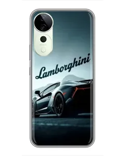 Чехол для ViVO T5e с картинкой «Классическая надпись Lamborghini»