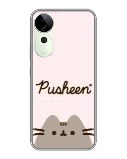 Чехол для ViVO T5e с картинкой «Pusheen логотип»