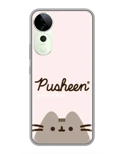 Чехол для ViVO T5e с картинкой «Pusheen логотип»