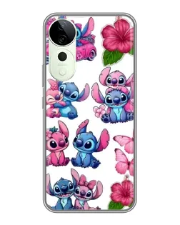 Чехол для ViVO T5e с картинкой «Стикеры Stitch и Angel»