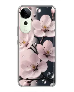 Чохол для ViVO T5e з картинкою «Ніжня сакура та краплі» Чохол для ViVO T5e з картинкою «Ніжня сакура та краплі»