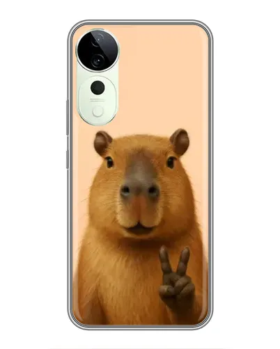 Чехол для ViVO T5e с картинкой «Капибара виктория»