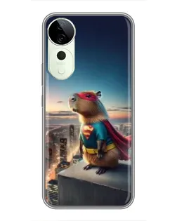 Чехол для ViVO T5e с картинкой «Капи-мен супергерой»