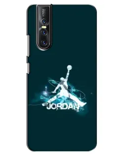 Чехол для Vivo V15 Pro с картинкой «Jordan Blue Fire»