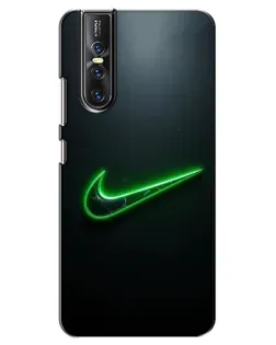 Чехол для Vivo V15 Pro с картинкой «Неоновый контур Nike»