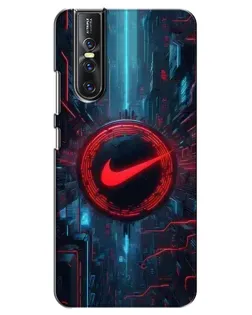 Чехол для Vivo V15 Pro с картинкой «Техногенный стиль Nike»