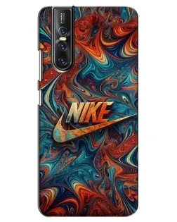 Чехол для Vivo V15 Pro с картинкой «Nike в абстракции»
