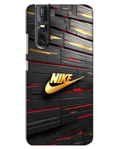 Чехол для Vivo V15 Pro с картинкой «Золотой Nike на металле»