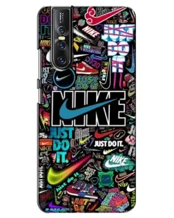 Чохол для Vivo V15 Pro з картинкою «Яскравий колаж Nike»