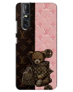 Чехол для Vivo V15 Pro с картинкой «Мишка в стиле LV»