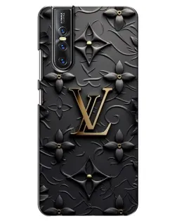 Чехол для Vivo V15 Pro с картинкой «Кожаная текстура LV»