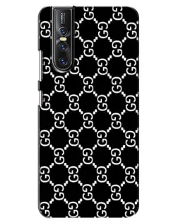 Чехол для Vivo V15 Pro с картинкой «Gucci — сетчатый паттерн»