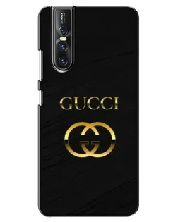 Чехол для Vivo V15 Pro с картинкой «Золотой логотип Gucci»