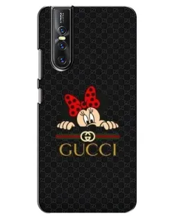 Чехол для Vivo V15 Pro с картинкой «Минни Маус Gucci — черный»