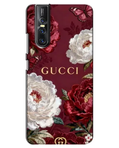 Чехол для Vivo V15 Pro с картинкой «Gucci — бордовые розы» Чехол для Vivo V15 Pro с картинкой «Gucci — бордовые розы»