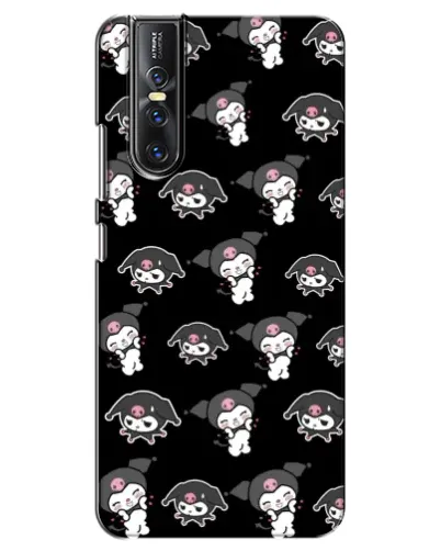 Чехол для Vivo V15 Pro с картинкой «Черный паттерн Kuromi» Чехол для Vivo V15 Pro с картинкой «Черный паттерн Kuromi»