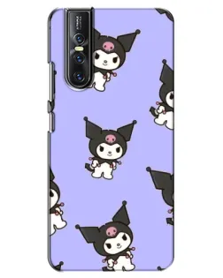 Чехол для Vivo V15 Pro с картинкой «Паттерн с Kuromi» Чехол для Vivo V15 Pro с картинкой «Паттерн с Kuromi»