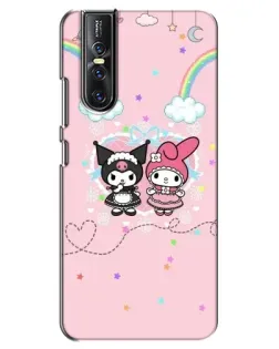 Чехол для Vivo V15 Pro с картинкой «My Melody и Kuromi» Чехол для Vivo V15 Pro с картинкой «My Melody и Kuromi»