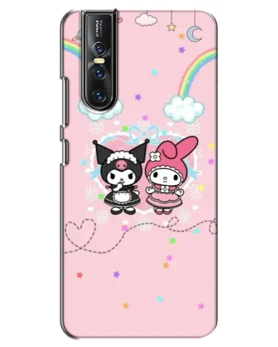Чехол для Vivo V15 Pro с картинкой «My Melody и Kuromi» Чехол для Vivo V15 Pro с картинкой «My Melody и Kuromi»