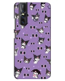 Чехол для Vivo V15 Pro с картинкой «Kuromi — паттерн» Чехол для Vivo V15 Pro с картинкой «Kuromi — паттерн»