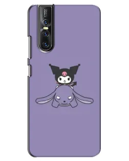 Чехол для Vivo V15 Pro с картинкой «Kuromi на лиловом фоне» Чехол для Vivo V15 Pro с картинкой «Kuromi на лиловом фоне»