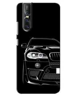 Чехол для Vivo V15 Pro с картинкой «Темный силуэт BMW»
