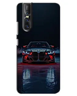 Чехол для Vivo V15 Pro с картинкой «BMW на мокрой дороге»