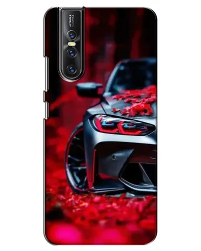 Чехол для Vivo V15 Pro с картинкой «Спортивная BMW и цветы» Чехол для Vivo V15 Pro с картинкой «Спортивная BMW и цветы»