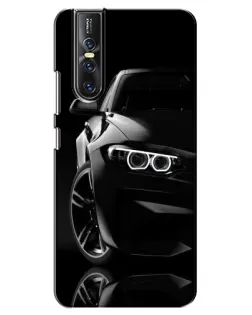 Чехол для Vivo V15 Pro с картинкой «Черная BMW — профиль»