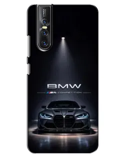 Чехол для Vivo V15 Pro с картинкой «BMW сквозь ночной город»