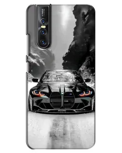 Чехол для Vivo V15 Pro с картинкой «BMW — акварельный дрифт»
