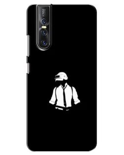 Чехол для Vivo V15 Pro с картинкой «PUBG — белый шлем»