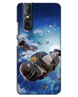 Чехол для Vivo V15 Pro с картинкой «Десант PUBG — прыжок»