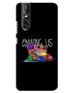 Чехол для Vivo V15 Pro с картинкой «Логотип Among Us»