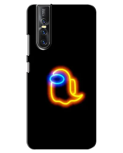 Чехол для Vivo V15 Pro с картинкой «Among Us неоновое сияние»