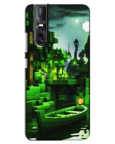 Чехол для Vivo V15 Pro с картинкой «Minecraft лесной пейзаж»