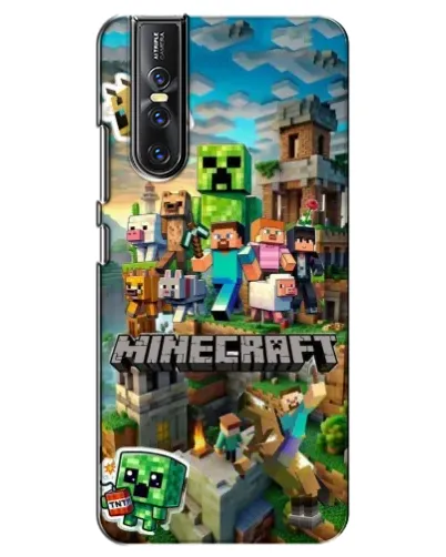 Чехол для Vivo V15 Pro с картинкой «Замок Minecraft»