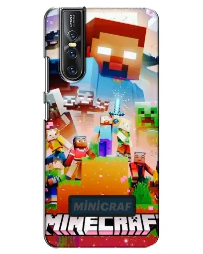 Чехол для Vivo V15 Pro с картинкой «Minecraft герои игры»