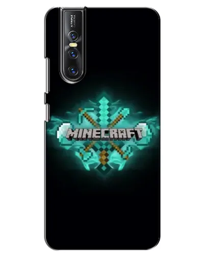 Чехол для Vivo V15 Pro с картинкой «Minecraft Diamond лого»