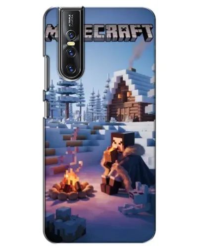 Чехол для Vivo V15 Pro с картинкой «Зимний Minecraft»