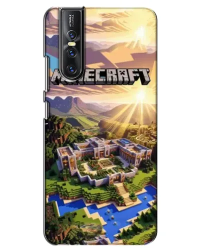 Чехол для Vivo V15 Pro с картинкой «Minecraft панорама»
