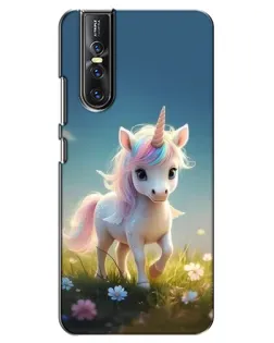 Чехол для Vivo V15 Pro с картинкой «Единорог на поляне» Чехол для Vivo V15 Pro с картинкой «Единорог на поляне»